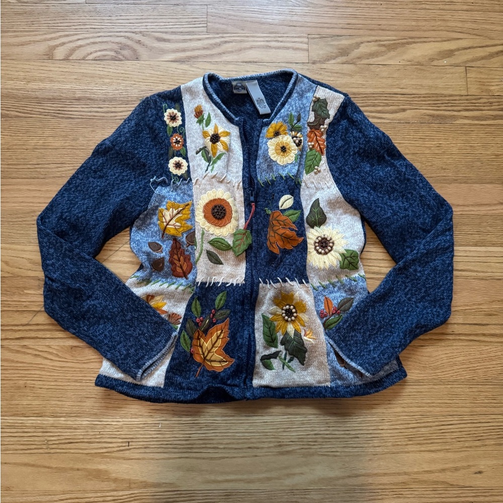 Floral Patchwork Cardigan